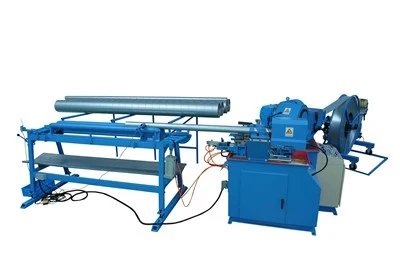 Spiral Hava Kanalı Yapma Makinesi Yuvarlak Otomatik Galvanizli Boru Şekillendirme Makinesi
